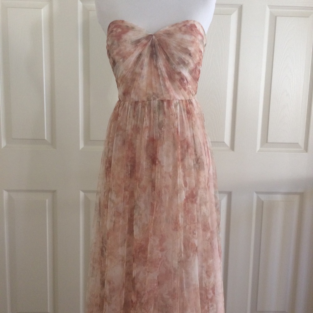 Jenny Yoo Blush Pink Annabelle Watercolor Floral